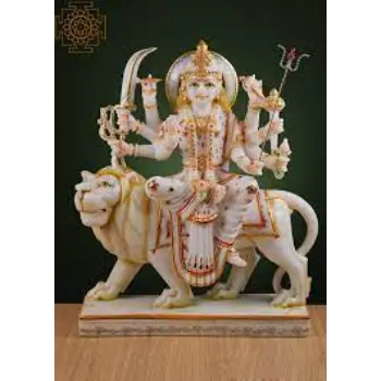 Marble Durga Statue 
